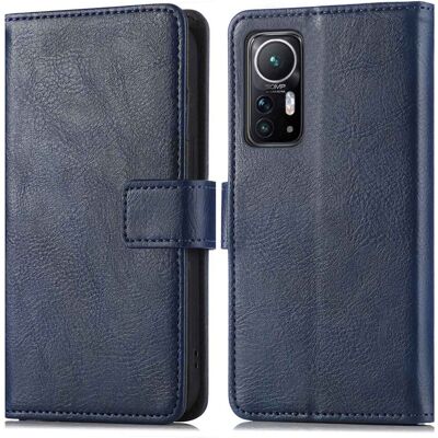 imoshion Luxuriöse Klapphülle für das Xiaomi 12 / 12X - Dunkelblau imoshion Luxuriöse Klapphülle für das Xiaomi 12 / 12X - Dunkelblau