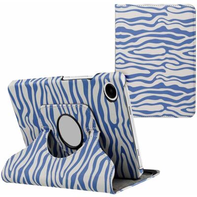 imoshion 360° drehbare Design Klapphülle für das Samsung Galaxy Tab A9 Plus - White Blue Stripes imoshion 360° drehbare Design Klapphülle für das Samsung Galaxy Tab A9 Plus - White Blue Stripes