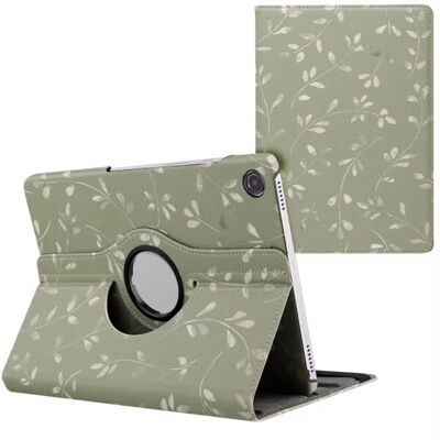 imoshion 360° drehbare Design Klapphülle für das Samsung Galaxy Tab A9 Plus - Green Flowers imoshion 360° drehbare Design Klapphülle für das Samsung Galaxy Tab A9 Plus - Green Flowers