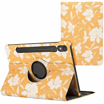imoshion 360° drehbare Design Klapphülle für das Samsung Galaxy Tab S9 11.0 Zoll - Yellow Flowers imoshion 360° drehbare Design Klapphülle für das Samsung Galaxy Tab S9 11.0 Zoll - Yellow Flowers