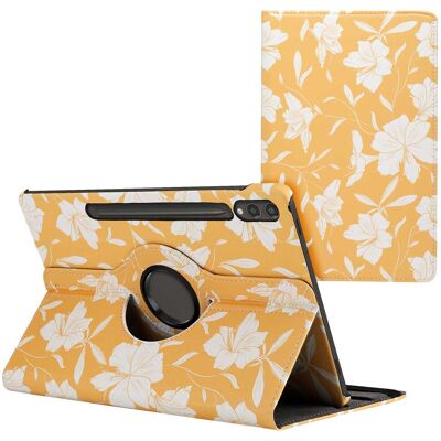 imoshion 360° drehbare Design Klapphülle für das Samsung Galaxy Tab S10 Plus / Tab S9 FE Plus / Tab S9 Plus - Yellow Flowers imoshion 360° drehbare Design Klapphülle für das Samsung Galaxy Tab S10 Plus / Tab S9 FE Plus / Tab S9 Plus - Yellow Flowers