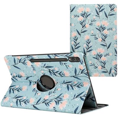 imoshion 360° drehbare Design Klapphülle für das Samsung Galaxy Tab S10 Ultra / Tab S9 Ultra - Flowers imoshion 360° drehbare Design Klapphülle für das Samsung Galaxy Tab S10 Ultra / Tab S9 Ultra - Flowers