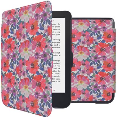imoshion Design Slim Hard Case Klapphülle für das Kobo Clara 2E / Tolino Shine 4 - Flower Watercolor imoshion Design Slim Hard Case Klapphülle für das Kobo Clara 2E / Tolino Shine 4 - Flower Watercolor