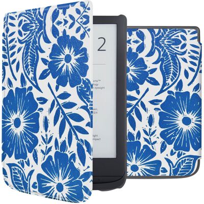 imoshion Design Slim Hard Case Klapphülle für das Pocketbook Touch Lux 5 / HD 3 / Basic Lux 4 / Vivlio Lux 5 - Flower Tile imoshion Design Slim Hard Case Klapphülle für das Pocketbook Touch Lux 5 / HD 3 / Basic Lux 4 / Vivlio Lux 5 - Flower Tile
