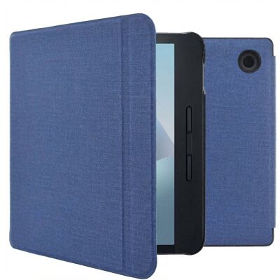 imoshion Canvas Sleepcover Klapphülle mit Stand für das Kobo Libra H2O - Dunkelblau imoshion Canvas Sleepcover Klapphülle mit Stand für das Kobo Libra H2O - Dunkelblau