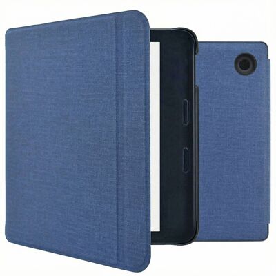 imoshion Canvas Sleepcover Klapphülle mit Stand für das Kobo Libra 2 / Tolino Vision 6 - Dunkelblau imoshion Canvas Sleepcover Klapphülle mit Stand für das Kobo Libra 2 / Tolino Vision 6 - Dunkelblau