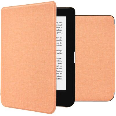 imoshion Canvas Sleepcover Klapphülle für das Kobo Clara 2E / Tolino Shine 4 - Peach imoshion Canvas Sleepcover Klapphülle für das Kobo Clara 2E / Tolino Shine 4 - Peach