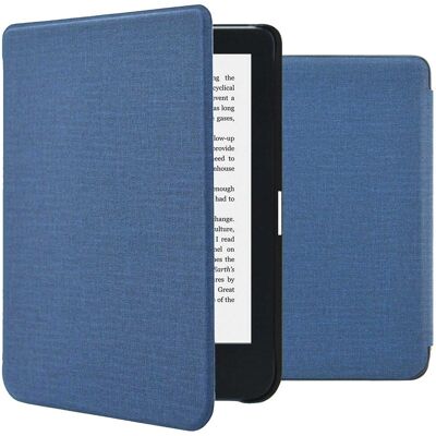 imoshion Canvas Sleepcover Klapphülle für das Kobo Clara 2E / Tolino Shine 4 - Dunkelblau imoshion Canvas Sleepcover Klapphülle für das Kobo Clara 2E / Tolino Shine 4 - Dunkelblau