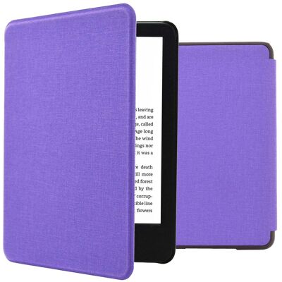 imoshion Canvas Sleepcover Klapphülle für das Amazon Kindle (2024) / Amazon Kindle (2022) 11th gen - Violett imoshion Canvas Sleepcover Klapphülle für das Amazon Kindle (2024) / Amazon Kindle (2022) 11th gen - Violett