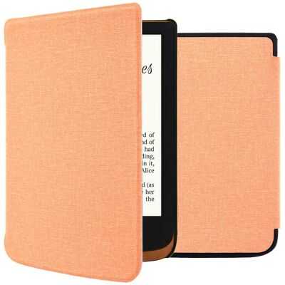 imoshion Canvas Sleepcover Klapphülle für das Pocketbook Touch Lux 5 / HD 3 / Basic Lux 4 / Vivlio Lux 5 - Peach imoshion Canvas Sleepcover Klapphülle für das Pocketbook Touch Lux 5 / HD 3 / Basic Lux 4 / Vivlio Lux 5 - Peach