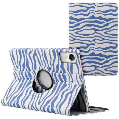 imoshion 360° drehbare Design Klapphülle für das Xiaomi Redmi Pad SE - White Blue Stripes imoshion 360° drehbare Design Klapphülle für das Xiaomi Redmi Pad SE - White Blue Stripes