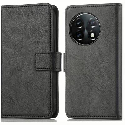 imoshion Luxuriöse Klapphülle für das OnePlus 11 - Schwarz imoshion Luxuriöse Klapphülle für das OnePlus 11 - Schwarz