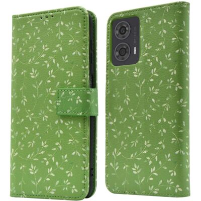 imoshion Design Klapphülle für das Motorola Moto G24 Power - Green Flowers imoshion Design Klapphülle für das Motorola Moto G24 Power - Green Flowers