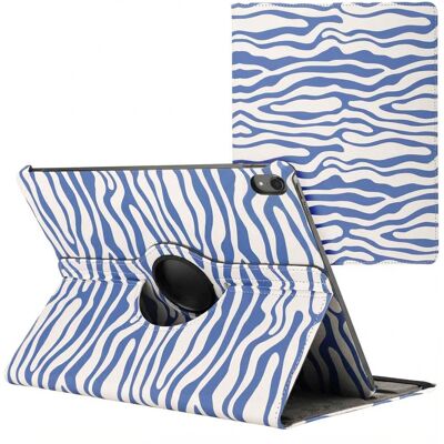 imoshion 360° drehbare Design Klapphülle für das Apple iPad Pro 13 (2025) M5 / (2024) M4 - White Blue Stripes imoshion 360° drehbare Design Klapphülle für das Apple iPad Pro 13 (2025) M5 / (2024) M4 - White Blue Stripes