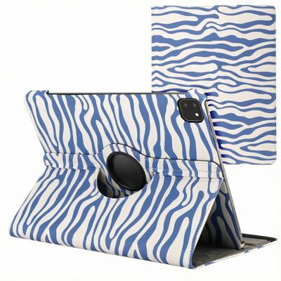 imoshion 360° drehbare Design Klapphülle für das Apple iPad Air 13 Zoll (2026) M4 / (2025) M3 / (2024) M2 - White Blue Stripes imoshion 360° drehbare Design Klapphülle für das Apple iPad Air 13 Zoll (2026) M4 / (2025) M3 / (2024) M2 - White Blue Stripes
