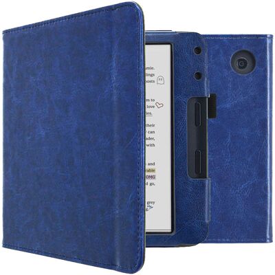 imoshion Vegan Leather Klapphülle für das Kobo Libra Colour - Dunkelblau imoshion Vegan Leather Klapphülle für das Kobo Libra Colour - Dunkelblau