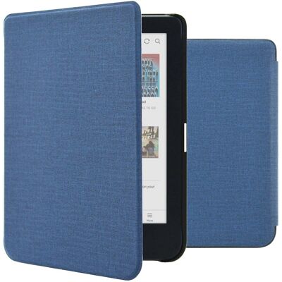 imoshion Canvas Sleepcover Klapphülle für das Kobo Clara Colour / BW - Dunkelblau imoshion Canvas Sleepcover Klapphülle für das Kobo Clara Colour / BW - Dunkelblau