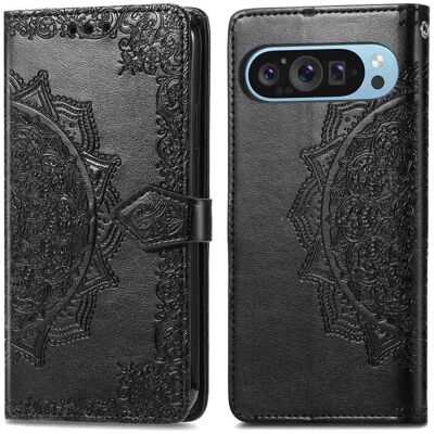 imoshion Mandala Klapphülle für das Google Pixel 9 / 9 Pro - Schwarz imoshion Mandala Klapphülle für das Google Pixel 9 / 9 Pro - Schwarz