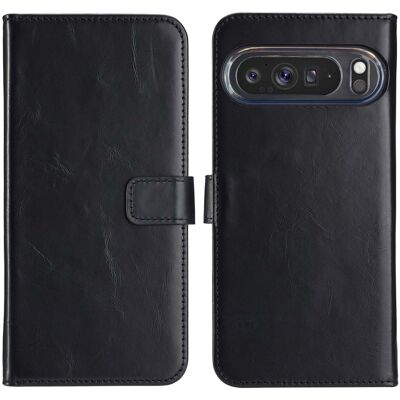 Selencia Echtleder Klapphülle für das Google Pixel 9 Pro XL - Schwarz Selencia Echtleder Klapphülle für das Google Pixel 9 Pro XL - Schwarz