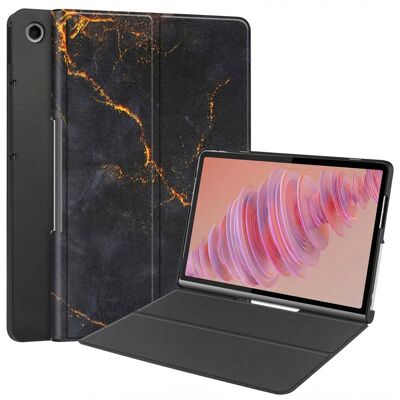 imoshion Design Klapphülle für das Lenovo Tab Plus - Black Marble imoshion Design Klapphülle für das Lenovo Tab Plus - Black Marble