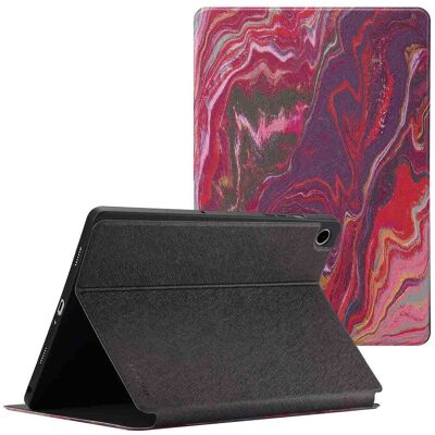 Selencia Vivid Klapphülle für das Samsung Galaxy Tab A9 Plus - Marble Plum Selencia Vivid Klapphülle für das Samsung Galaxy Tab A9 Plus - Marble Plum