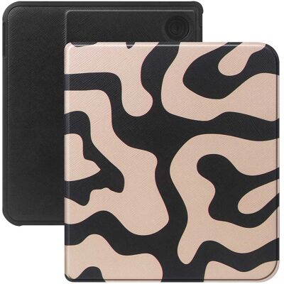 Selencia Vivid Klapphülle für das Kobo Libra Colour / Libra 2 - Art Wave Black Selencia Vivid Klapphülle für das Kobo Libra Colour / Libra 2 - Art Wave Black