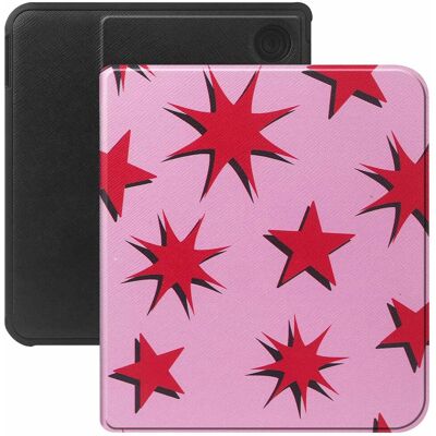 Selencia Vivid Klapphülle für das Kobo Libra Colour / Libra 2 - Stars Rubine Red Light Pink Selencia Vivid Klapphülle für das Kobo Libra Colour / Libra 2 - Stars Rubine Red Light Pink
