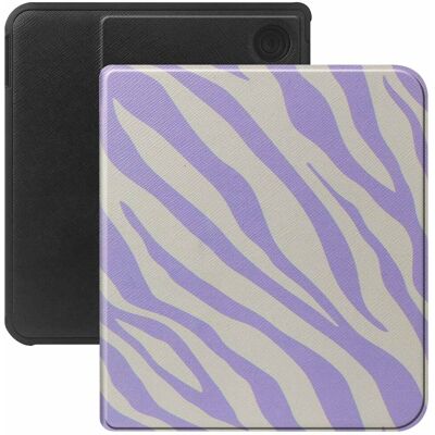 Selencia Vivid Klapphülle für das Kobo Libra Colour / Libra 2 - Zebra Light Lilac Selencia Vivid Klapphülle für das Kobo Libra Colour / Libra 2 - Zebra Light Lilac