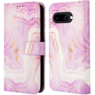 imoshion Design Klapphülle für das Google Pixel 9A - Purple Marble imoshion Design Klapphülle für das Google Pixel 9A - Purple Marble