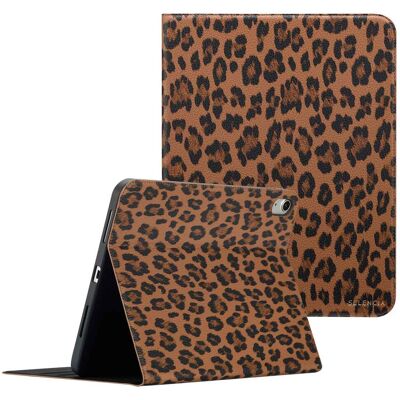 Selencia Sabi Klapphülle mit Leopardenmuster für das Apple iPad 11 (2025) 11 Zoll A16 / iPad 10 (2022) 10.9 Zoll - Mocha Brown Selencia Sabi Klapphülle mit Leopardenmuster für das Apple iPad 11 (2025) 11 Zoll A16 / iPad 10 (2022) 10.9 Zoll - Mocha Brown
