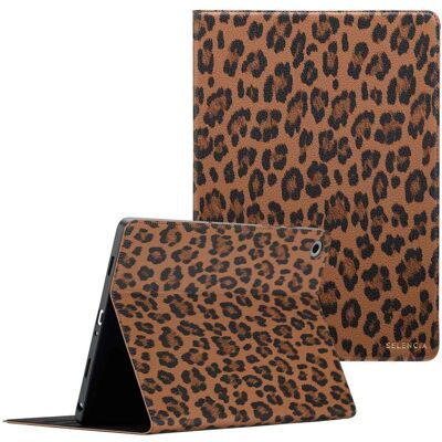 Selencia Sabi Klapphülle mit Leopardenmuster für das Samsung Galaxy Tab A9 Plus - Mocha Brown Selencia Sabi Klapphülle mit Leopardenmuster für das Samsung Galaxy Tab A9 Plus - Mocha Brown
