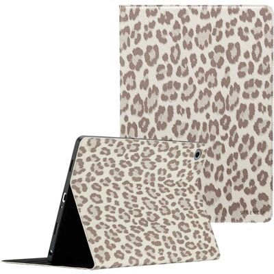 Selencia Sabi Klapphülle mit Leopardenmuster für das Samsung Galaxy Tab A9 Plus - Soft Ivory Selencia Sabi Klapphülle mit Leopardenmuster für das Samsung Galaxy Tab A9 Plus - Soft Ivory