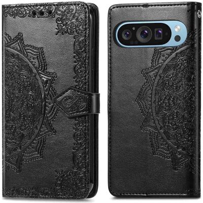 imoshion Mandala Klapphülle für das Google Pixel 10 / 10 Pro - Schwarz imoshion Mandala Klapphülle für das Google Pixel 10 / 10 Pro - Schwarz