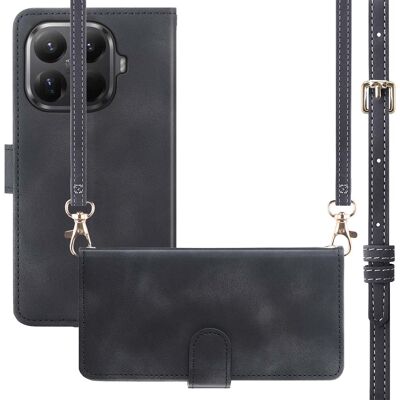 imoshion Klapphülle mit Kordel für das Xiaomi 15T Pro - Schwarz imoshion Klapphülle mit Kordel für das Xiaomi 15T Pro - Schwarz