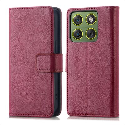 imoshion Luxuriöse Klapphülle für das Motorola Edge 70 - Bordeaux imoshion Luxuriöse Klapphülle für das Motorola Edge 70 - Bordeaux
