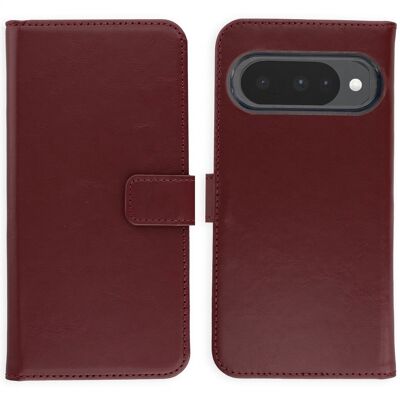 Selencia Echtleder Klapphülle für das Google Pixel 10 / 10 Pro - Burgundy Selencia Echtleder Klapphülle für das Google Pixel 10 / 10 Pro - Burgundy
