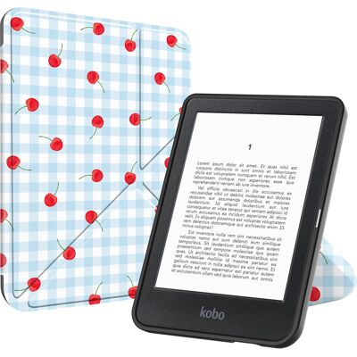 imoshion Design Klappbare Klapphülle für das Kobo Clara Colour / BW - Cherry Check imoshion Design Klappbare Klapphülle für das Kobo Clara Colour / BW - Cherry Check