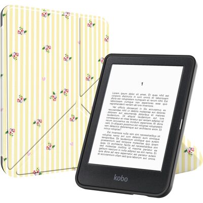 imoshion Design Klappbare Klapphülle für das Kobo Clara Colour / BW - Garden Stripes imoshion Design Klappbare Klapphülle für das Kobo Clara Colour / BW - Garden Stripes