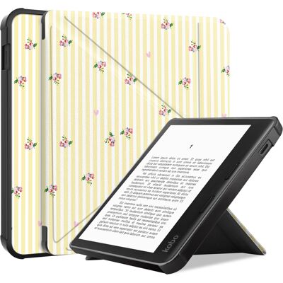 imoshion Design Klappbare Klapphülle für das Kobo Libra Colour - Garden Stripes imoshion Design Klappbare Klapphülle für das Kobo Libra Colour - Garden Stripes