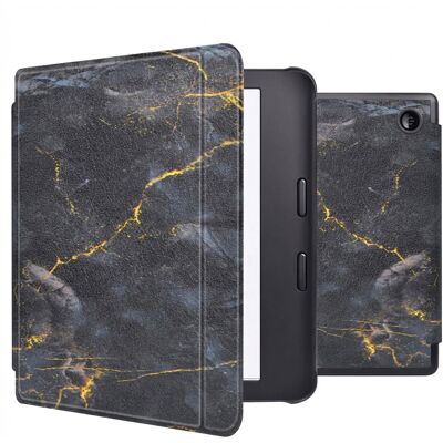 imoshion Design Slim Hard Case Sleepcover mit Stand für das Kobo Libra 2 / Tolino Vision 6 - Black Marble imoshion Design Slim Hard Case Sleepcover mit Stand für das Kobo Libra 2 / Tolino Vision 6 - Black Marble