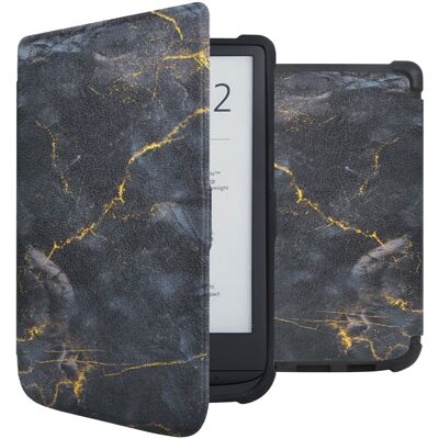 imoshion Design Slim Soft Case Sleepcover für das Pocketbook Touch Lux 5 / HD 3 / Basic Lux 4 / Vivlio Lux 5 - Black Marble imoshion Design Slim Soft Case Sleepcover für das Pocketbook Touch Lux 5 / HD 3 / Basic Lux 4 / Vivlio Lux 5 - Black Marble
