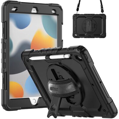 Accezz Robustes Back Cover mit Schultergurt für das Apple iPad 9 (2021) 10.2 Zoll / iPad 8 (2020) 10.2 Zoll / iPad 7 (2019) 10.2 Zoll - Schwarz Accezz Robustes Back Cover mit Schultergurt für das Apple iPad 9 (2021) 10.2 Zoll / iPad 8 (2020) 10.2 Zoll / iPad 7 (2019) 10.2 Zoll - Schwarz