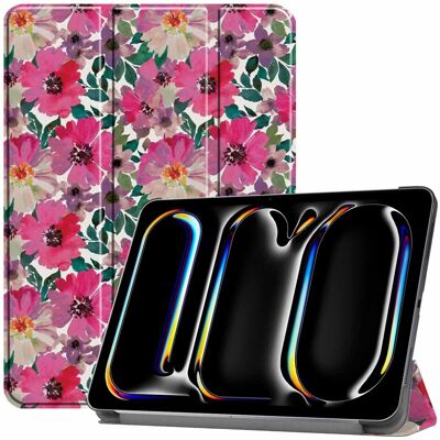 imoshion Design Trifold Klaphülle für das Apple iPad Pro 13 (2025) M5 / (2024) M4 - Floral Water Color imoshion Design Trifold Klaphülle für das Apple iPad Pro 13 (2025) M5 / (2024) M4 - Floral Water Color