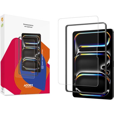 Accezz Schutzfolie aus gehärtetem Glas mit Applikator für das Apple iPad Air 13 Zoll (2026) M4 / (2025) M3 / (2024) M2 Accezz Schutzfolie aus gehärtetem Glas mit Applikator für das Apple iPad Air 13 Zoll (2026) M4 / (2025) M3 / (2024) M2