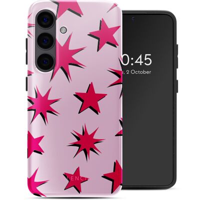 Selencia Vivid Back Cover für das Samsung Galaxy S24 - Stars Rubine Red Light Pink Selencia Vivid Back Cover für das Samsung Galaxy S24 - Stars Rubine Red Light Pink