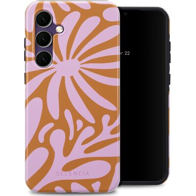 Selencia Vivid Back Cover für das Samsung Galaxy S24 FE - Modern Bloom Pink Selencia Vivid Back Cover für das Samsung Galaxy S24 FE - Modern Bloom Pink