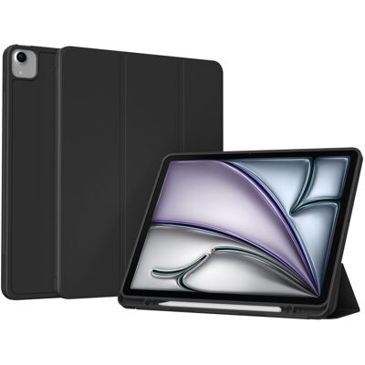 Accezz Smarte Klapphülle aus Silikon für das Apple iPad Air 13 Zoll (2026) M4 / (2025) M3 / (2024) M2 - Schwarz Accezz Smarte Klapphülle aus Silikon für das Apple iPad Air 13 Zoll (2026) M4 / (2025) M3 / (2024) M2 - Schwarz