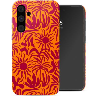 Selencia Vivid Back Cover für das Samsung Galaxy A55 - Tropical Vibes Apricot Selencia Vivid Back Cover für das Samsung Galaxy A55 - Tropical Vibes Apricot