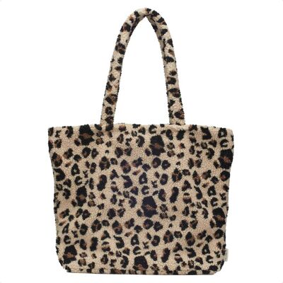 Selencia Zaya Tote Bag - Teddy Laptoptasche 16 Zoll - Leopard Selencia Zaya Tote Bag - Teddy Laptoptasche 16 Zoll - Leopard