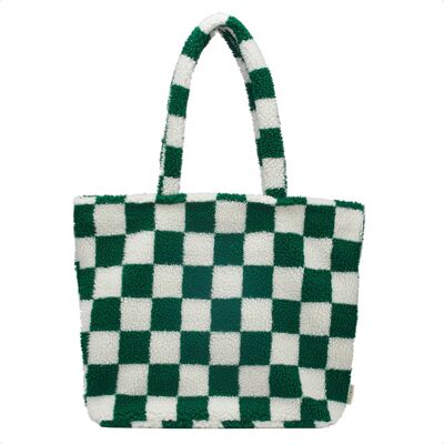 Selencia Zaya Tote Bag - Teddy Laptoptasche 16 Zoll - Checkered Green Selencia Zaya Tote Bag - Teddy Laptoptasche 16 Zoll - Checkered Green